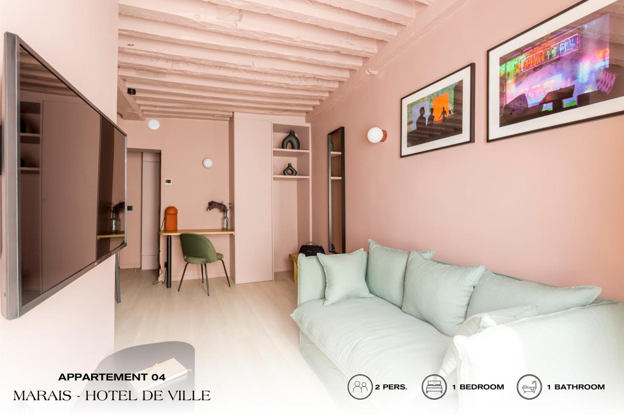 Beauquartier - Marais, Bourg Tibourg Apartment ปารีส ภายนอก รูปภาพ