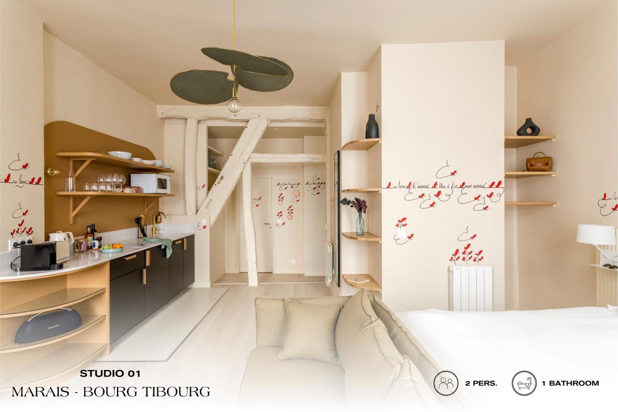 Beauquartier - Marais, Bourg Tibourg Apartment ปารีส ภายนอก รูปภาพ