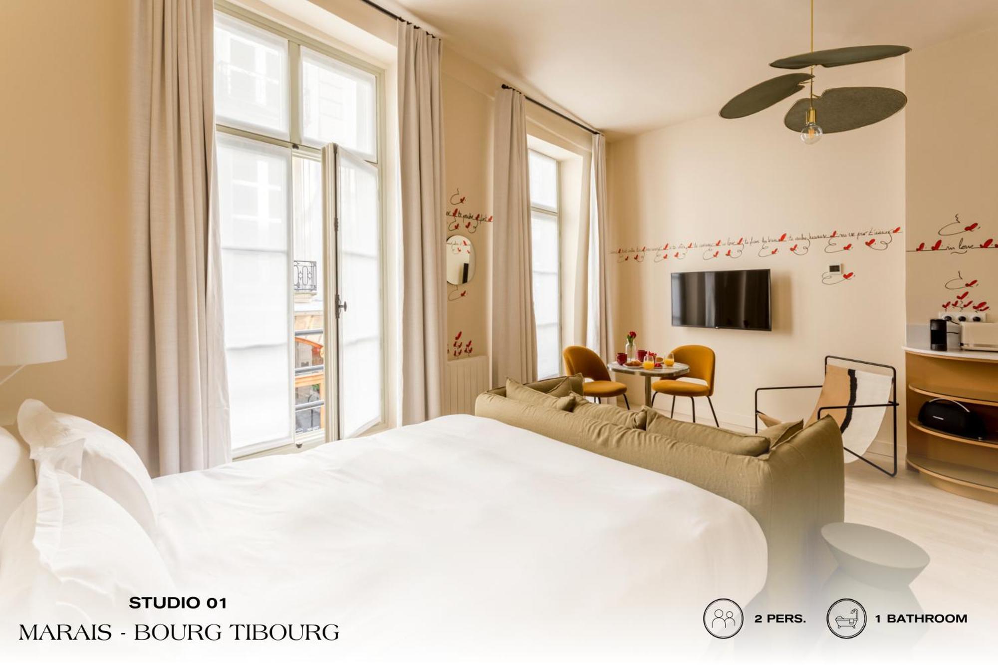 Beauquartier - Marais, Bourg Tibourg Apartment ปารีส ภายนอก รูปภาพ