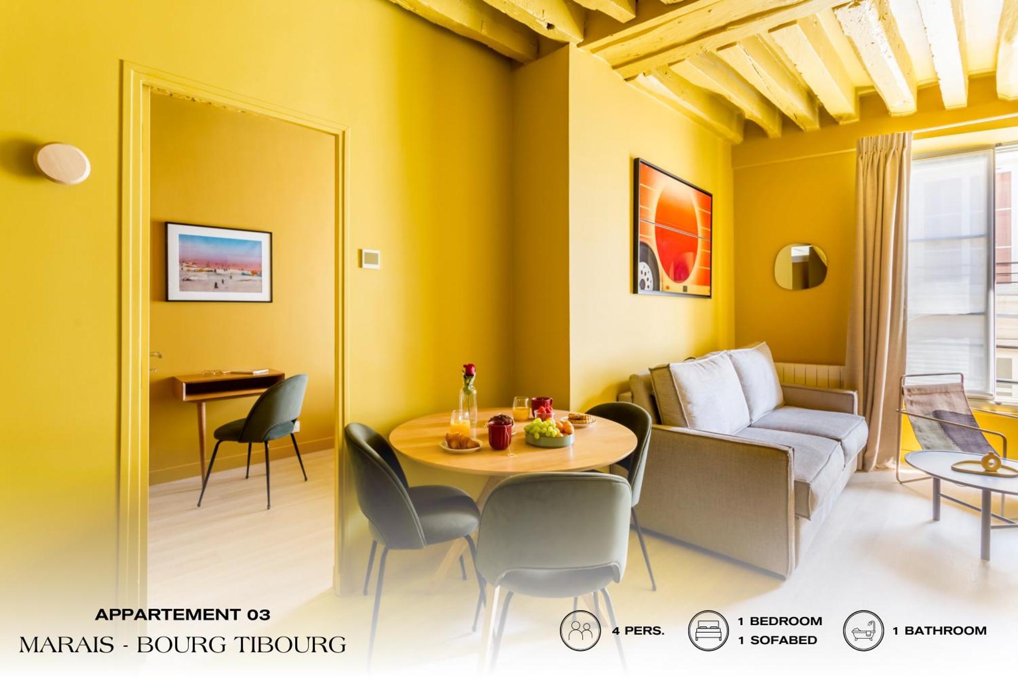 Beauquartier - Marais, Bourg Tibourg Apartment ปารีส ภายนอก รูปภาพ