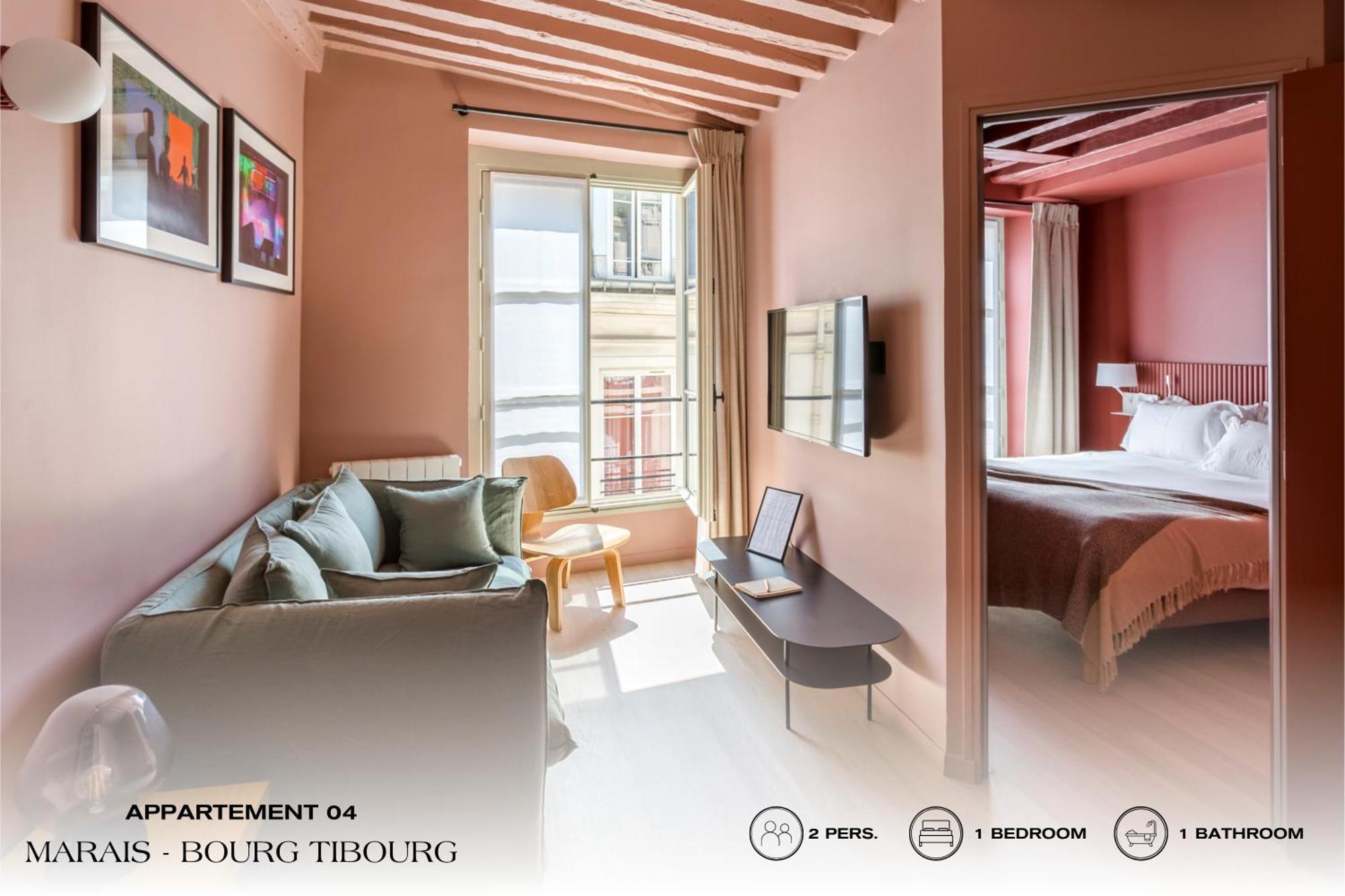 Beauquartier - Marais, Bourg Tibourg Apartment ปารีส ภายนอก รูปภาพ