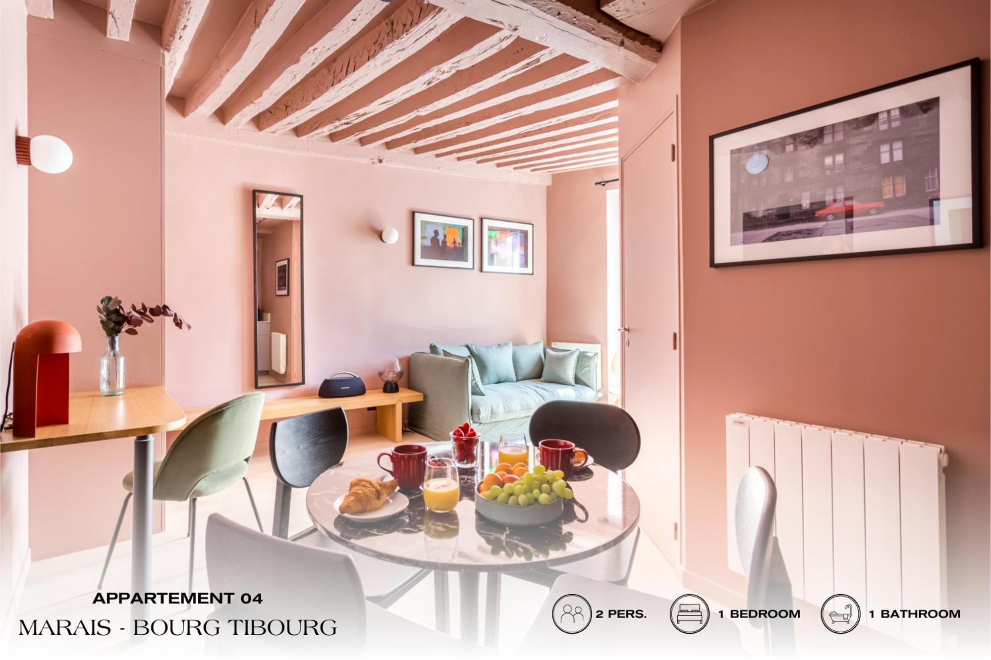 Beauquartier - Marais, Bourg Tibourg Apartment ปารีส ภายนอก รูปภาพ